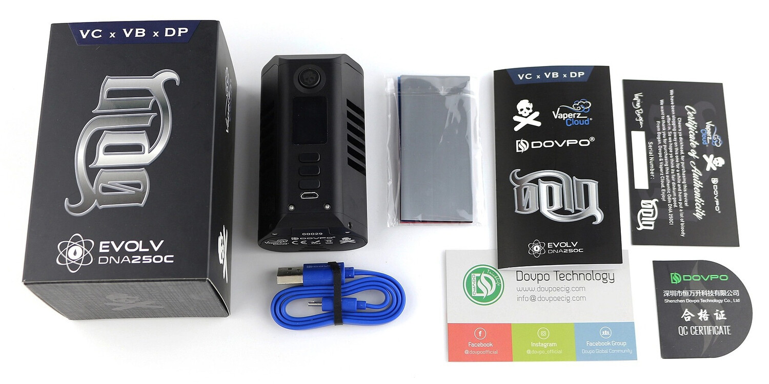 Бокс мод Vaperz Cloud x Dovpo Odin DNA250C MOD, изображение 3