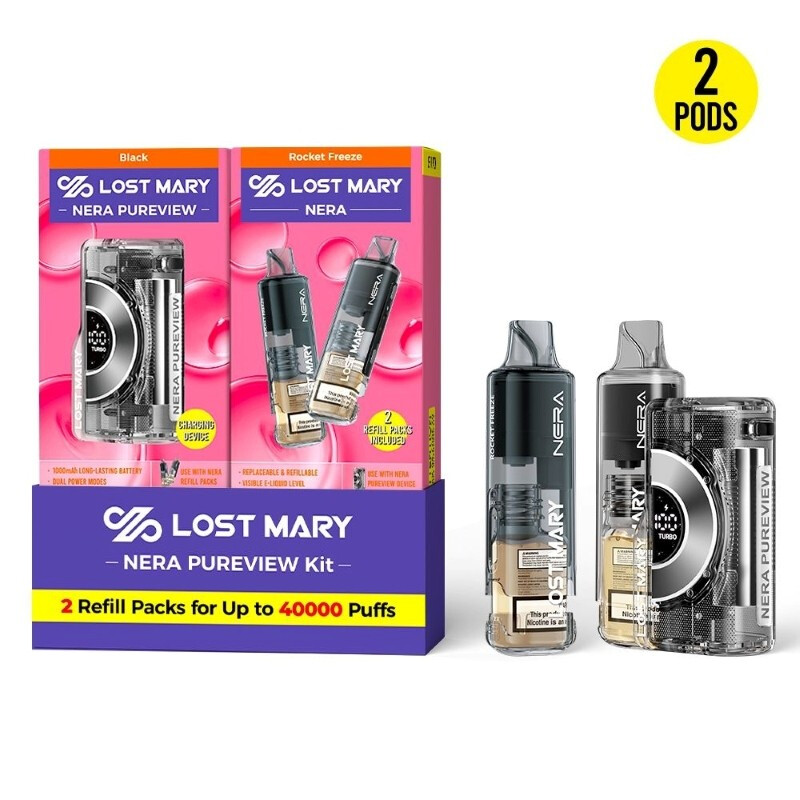 Lost Mary Nera Pureview 40000 затяжек, изображение 2